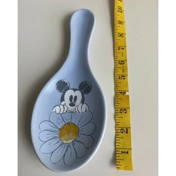 Disney Mickey Mouse Ceramic Spoon Rest * Spring Flower Design Home H109 - Picture 2 of 7